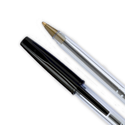 Cristal Ball Pen Black Tip 0.4mm Line [Pack